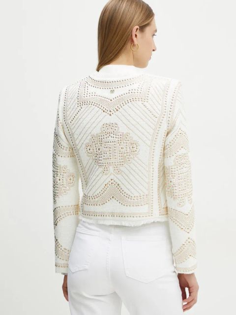 Marciano Guess marynarka HELENE kolor biały jednorzędowa 4BGN09 7192A