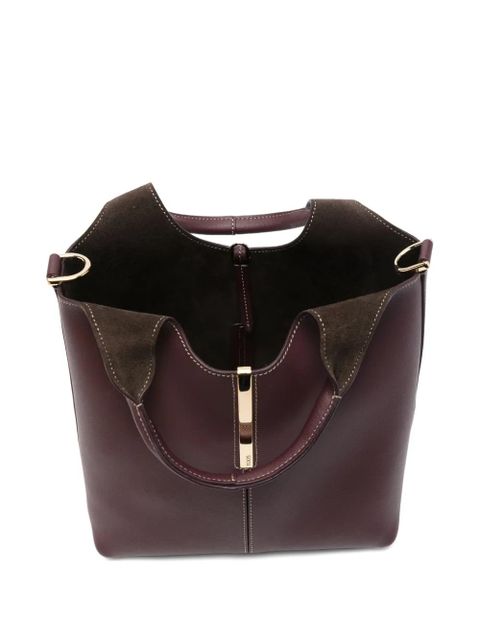 Tod's small Shopping leather tote bag - Red