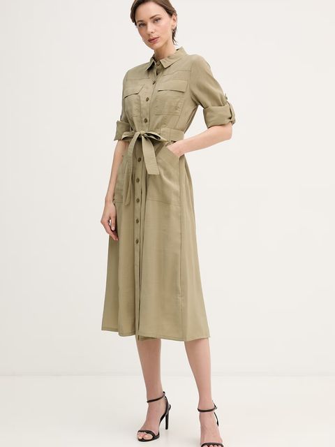 DKNY sukienka koszulowa z modalu - zdjęcie produktu nr 1