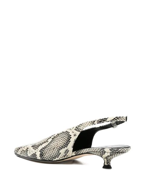 Aeyde Camila snake-print pumps - Neutrals