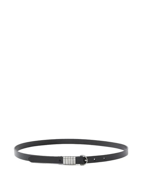 PINKO logo-plaque leather belt - Black - zdjęcie produktu nr 1