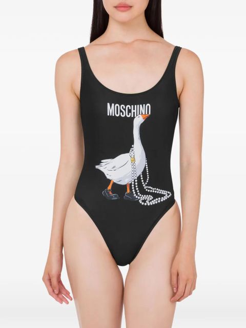 Moschino goose-print swimsuit - Black - zdjęcie produktu nr 2