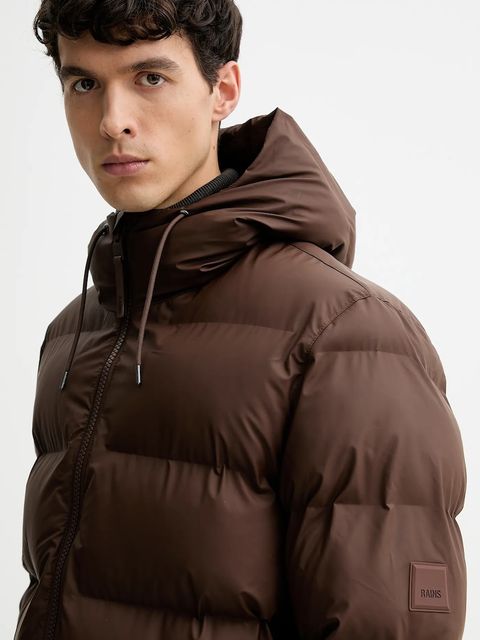 Rains kurtka przeciwdeszczowa Alta Longer Puffer Jacket W3T4 kolor brązowy zimowa 15130.23