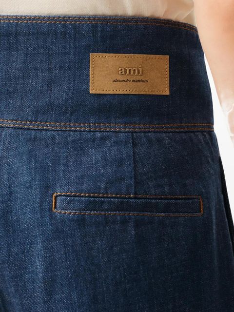 AMI Paris belted jeans - Blue