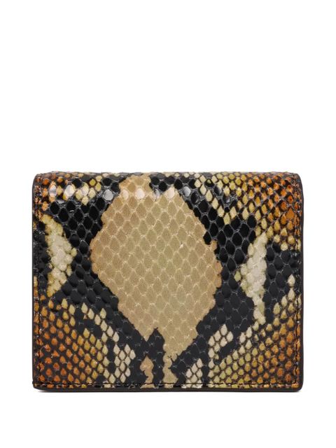Alexander McQueen snakeskin-print wallet - Brown - zdjęcie produktu nr 1