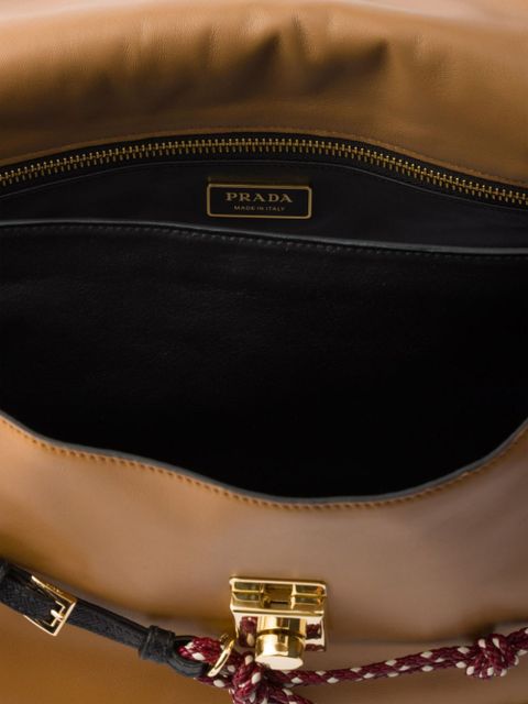 Prada large Soft Sound shoulder bag - Brown