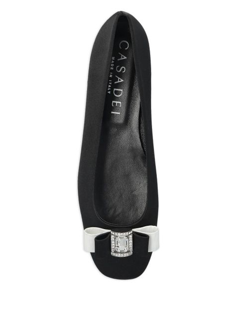 Casadei bow-detailing ballerina shoes - Black - zdjęcie produktu nr 2