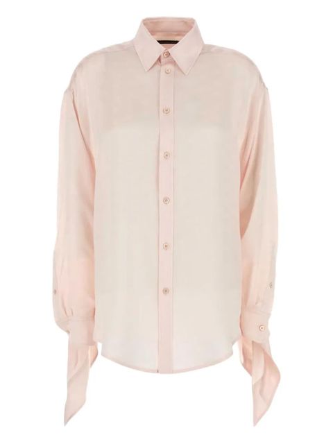 Balenciaga silk ruffled shirt - Pink - zdjęcie produktu nr 2