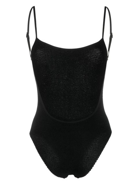Bond-eye crinkled scoop-back swimsuit - Black - zdjęcie produktu nr 2