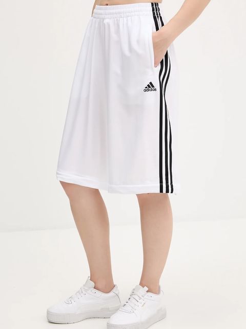 adidas Originals spodnie dresowe Oversized Trackpants damskie kolor biały z aplikacją KE7571