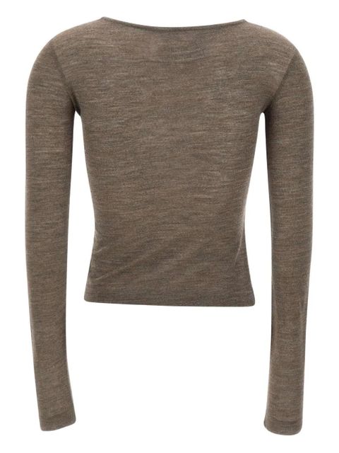 MM6 Maison Margiela wool top - Brown