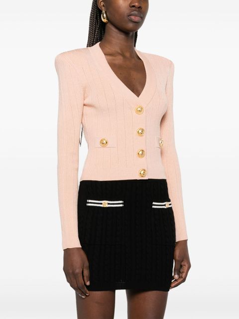 Balmain cropped cardigan - Neutrals