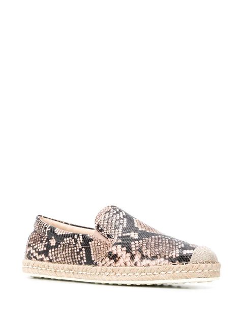 Tod's python-effect espadrilles - Neutrals - zdjęcie produktu nr 1