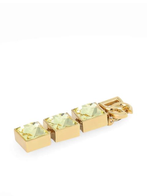 Dolce & Gabbana logo-plaque earrings - Gold