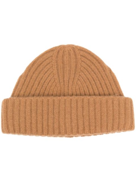 TOTEME chunky ribbed knit beanie - Brown