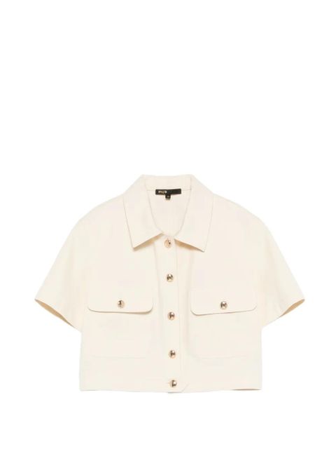 Maje patch-pocket shirt - Neutrals - zdjęcie produktu nr 1
