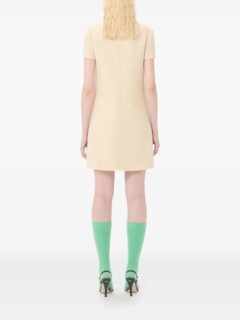 Valentino Garavani bow-embellished tweed dress - Neutrals