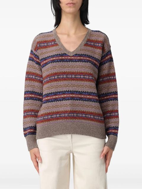 Lauren Ralph Lauren v-neck sweater - Brown - zdjęcie produktu nr 1