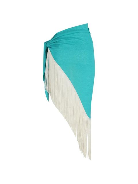 Alanui fringed sarong - Green - zdjęcie produktu nr 2