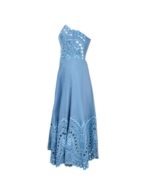 Charo Ruiz Ibiza Marlin eyelet midi dress - Blue