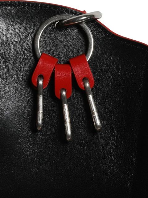 Jil Sander cylindrical keyring wallet - Red