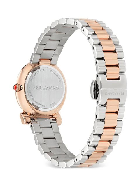 Ferragamo Gancini Twisted 28mm watch - Silver