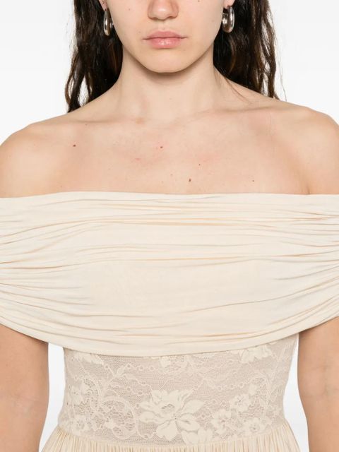 ZIMMERMANN lace-detail pleated maxi dress - Neutrals - zdjęcie produktu nr 2