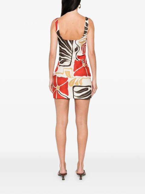 SIR. Julietta square-neck mini dress - Red