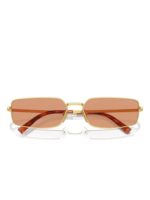 Prada Eyewear rectangle-frame sunglasses - Gold