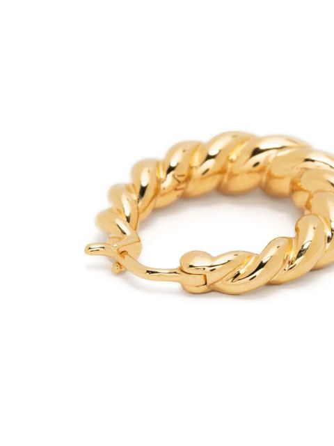 Missoma Twisted Tidal medium hoop earrings - Gold