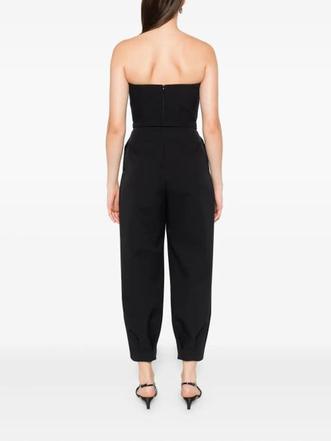 Max Mara strapless belted jumpsuit - Black