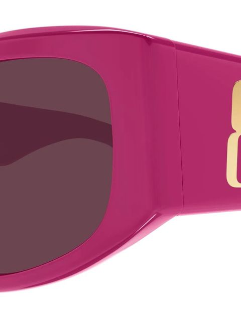 Balenciaga Eyewear geometric-frame sunglasses - Pink