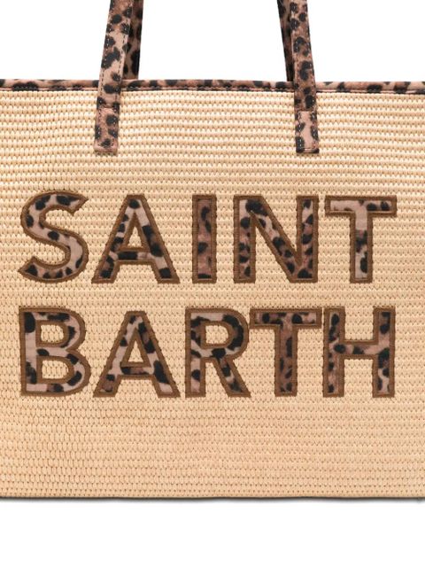 MC2 Saint Barth Vivian logo-patch shoulder bag - Neutrals
