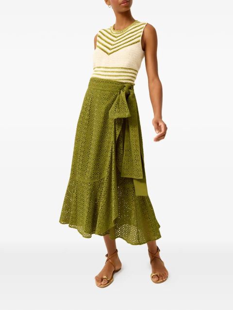 Marie Oliver bow ruffle skirt - Green - zdjęcie produktu nr 2