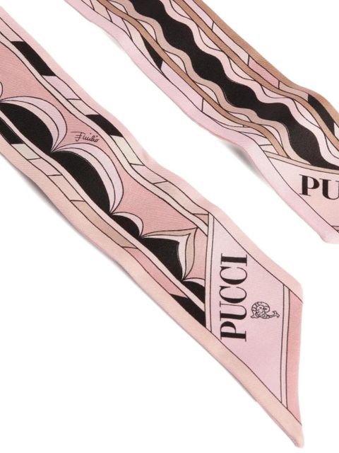 PUCCI geometric-print scarf - Pink