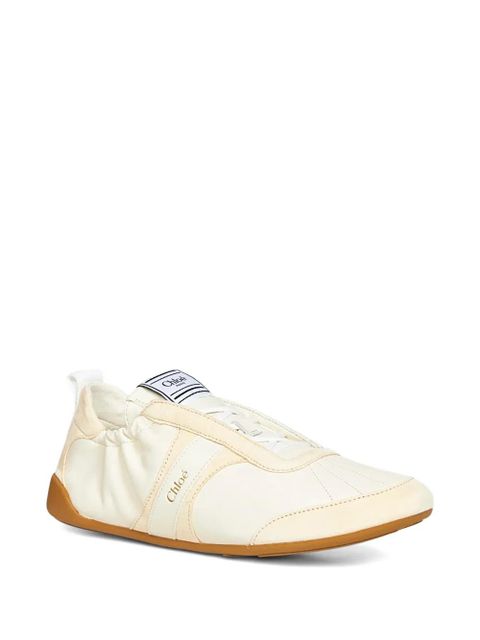 Chloé lace-up logo sneakers - Neutrals - zdjęcie produktu nr 2