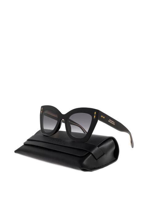 Isabel Marant Eyewear cat-eye studded sunglasses - Black - zdjęcie produktu nr 2