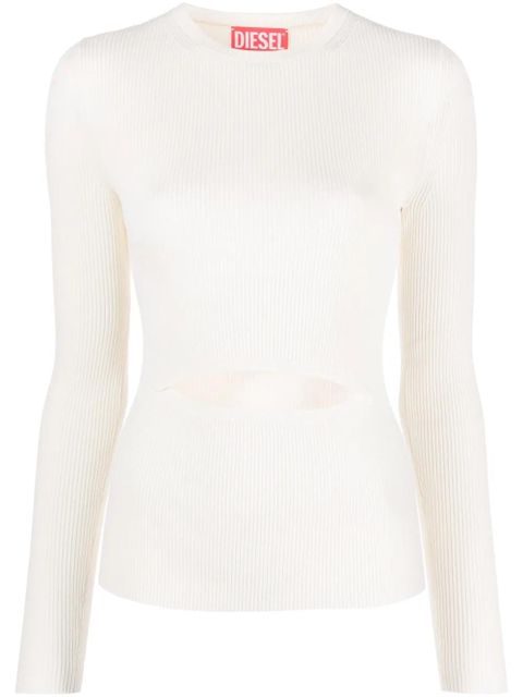 Diesel M-Peris cut-out knitted top - White - zdjęcie produktu nr 1
