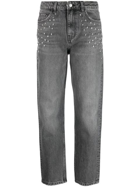 Ba&Sh crystal-embellished boyfriend jeans - Grey - zdjęcie produktu nr 1