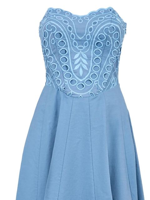 Charo Ruiz Ibiza Marlin eyelet midi dress - Blue