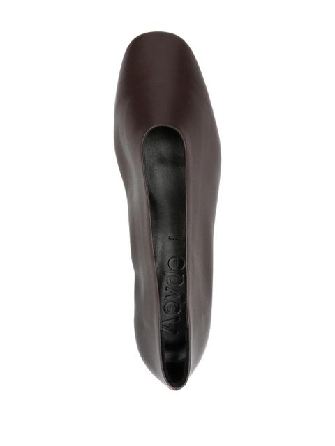 Aeyde Delia ballet flats - Brown