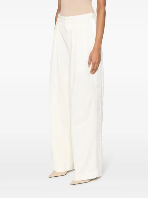 WARDROBE.NYC pleated wide-leg trousers - Neutrals