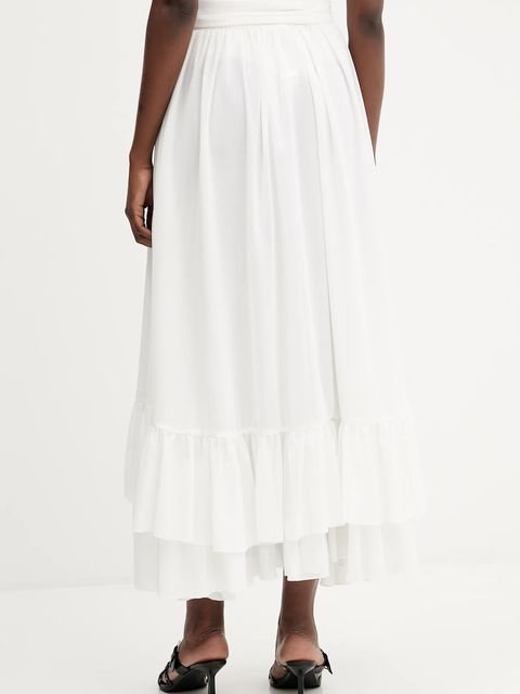 Bardot spódnica kolor biały midi rozkloszowana 60042SB