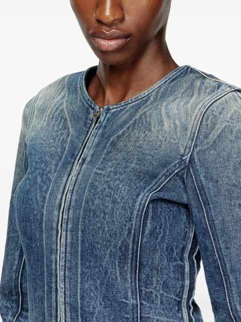 Diesel zip-up denim jacket - Blue