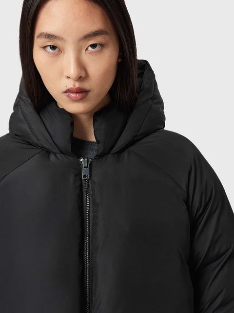 AllSaints kurtka kolor czarny zimowa W078OD