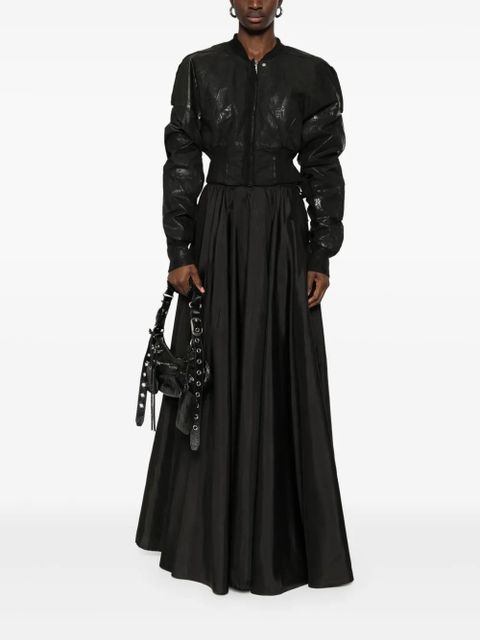MM6 Maison Margiela taffeta maxi skirt - Black