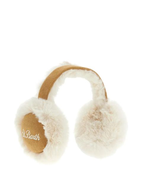 MC2 Saint Barth logo-embroidery earmuffs - Neutrals - zdjęcie produktu nr 1