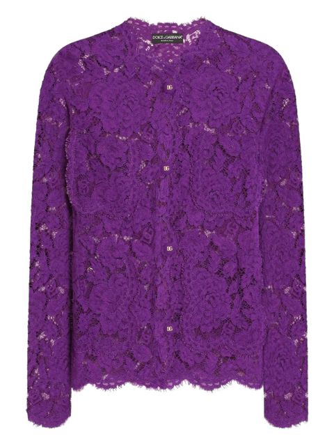Dolce & Gabbana DNA Cordonetto floral lace jacket - Purple - zdjęcie produktu nr 1