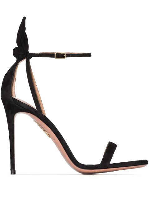 Aquazzura Bow Tie 105mm bow sandals - Black - zdjęcie produktu nr 1