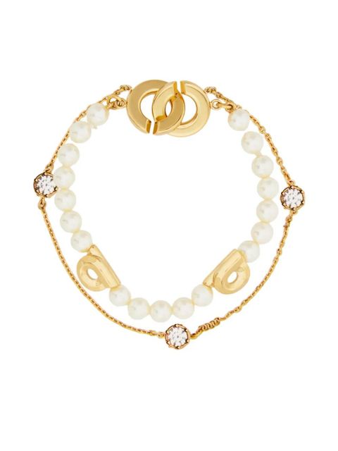 Ferragamo pearl gancini double strand bracelet - Gold - zdjęcie produktu nr 1